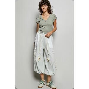 POL Mint Ribbed Joggers